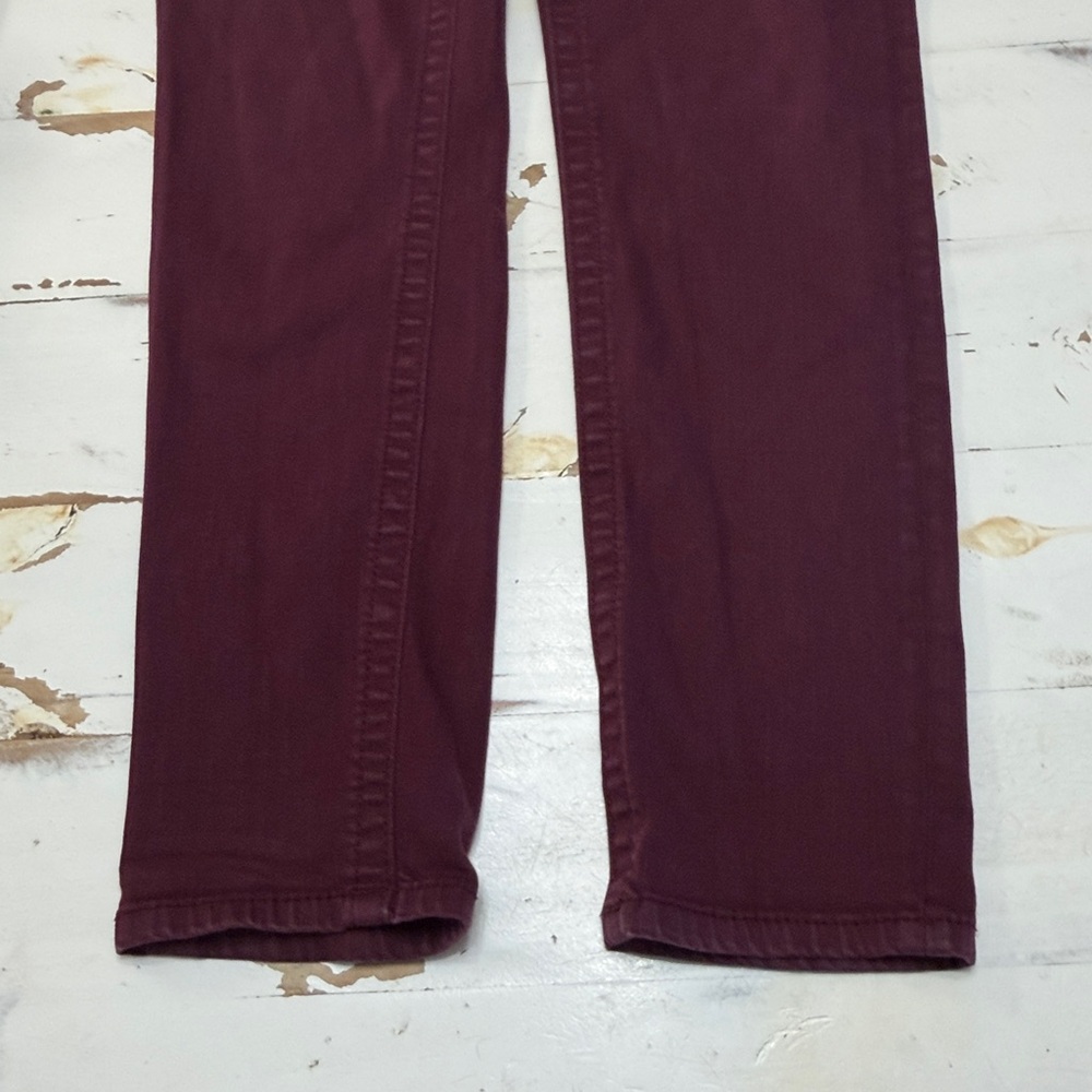 Miss Me Burgundy Mid-Rise Skinny Jeans - Picture 4 of 11